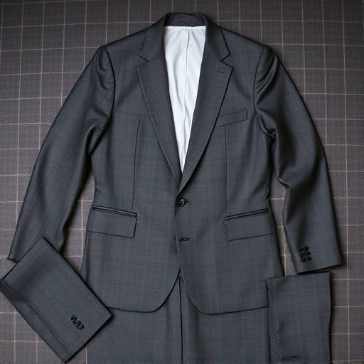 Suit pieces being cut precisely from fabric